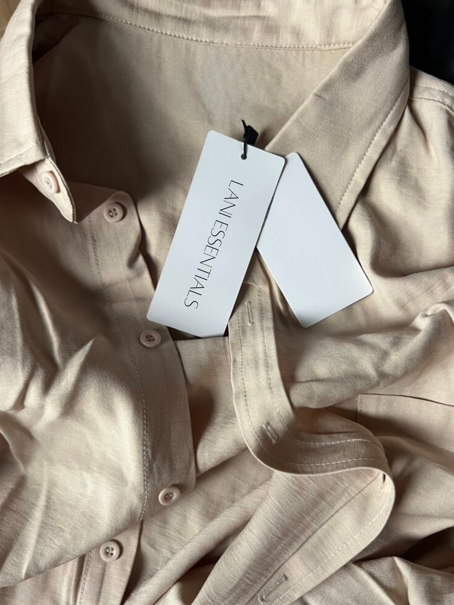 Oversized Collared Shirt with Pocket