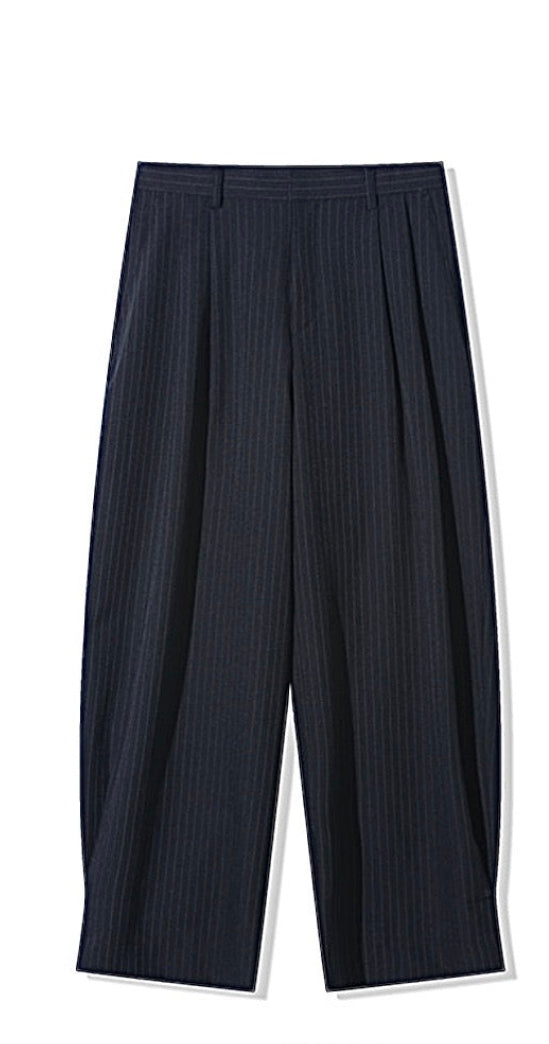 Oversized Tapered Pinstripe Pants